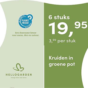 prijsmolen 2025 Nederlands - groene pot 3,99 per stuk - 6 stuks 19,95