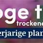 tafelbanner 2025 Nederlands-Duits - droge tuin | trockener garten