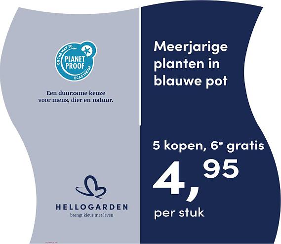 prijsmolen 2025 Nederlands - blauwe pot 4,95 per stuk - 5 kopen, 6e gratis