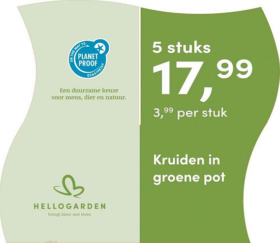 prijsmolen 2025 Nederlands - groene pot 3,99 per stuk - 5 stuks 17,99