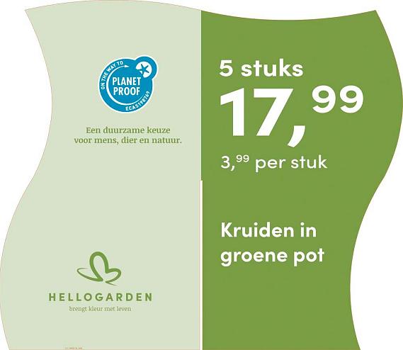 prijsmolen 2025 Nederlands - groene pot 3,99 per stuk - 5 stuks 17,99