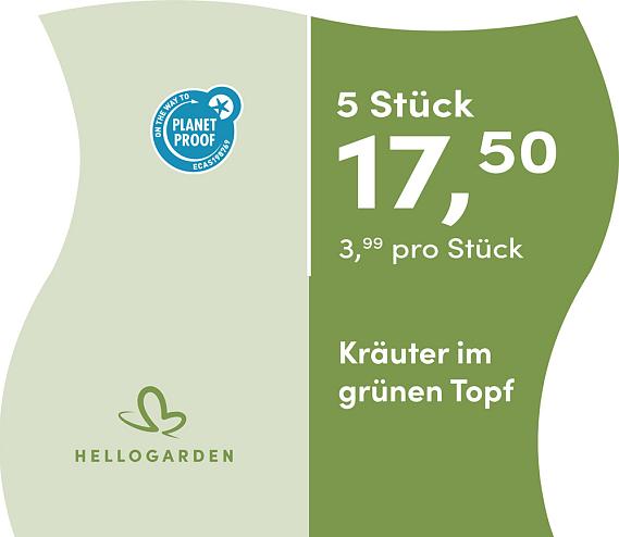 prijsmolen 2025 Duits - grünen Topf 3,99 pro Stück - 5 Stück 17,50