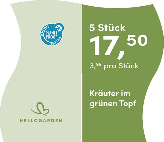 prijsmolen 2025 Duits - grünen Topf 3,99 pro Stück - 5 Stück 17,50