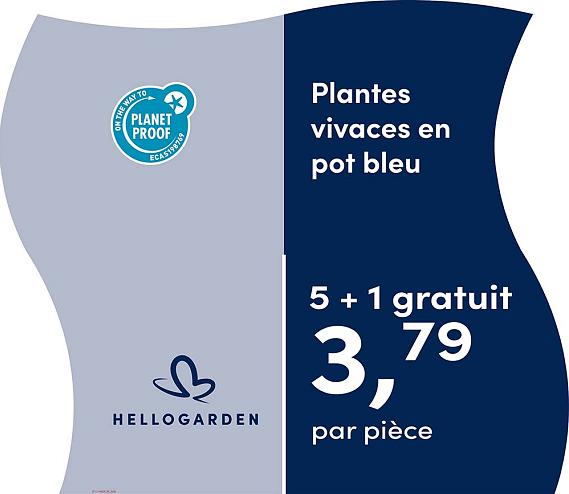 prijsmolen 2025 Frans - pot bleu 3,79 par pièce - 5 + 1 gratuit