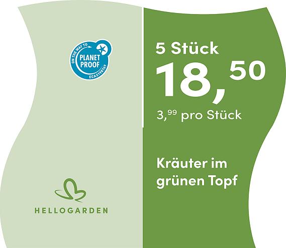 prijsmolen 2025 Duits - grünen Topf 3,99 pro Stück - 5 Stück 18,50