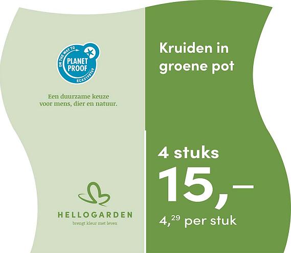 prijsmolen 2025 Nederlands - groene pot 4,29 per stuk - 4 stuks 15,-